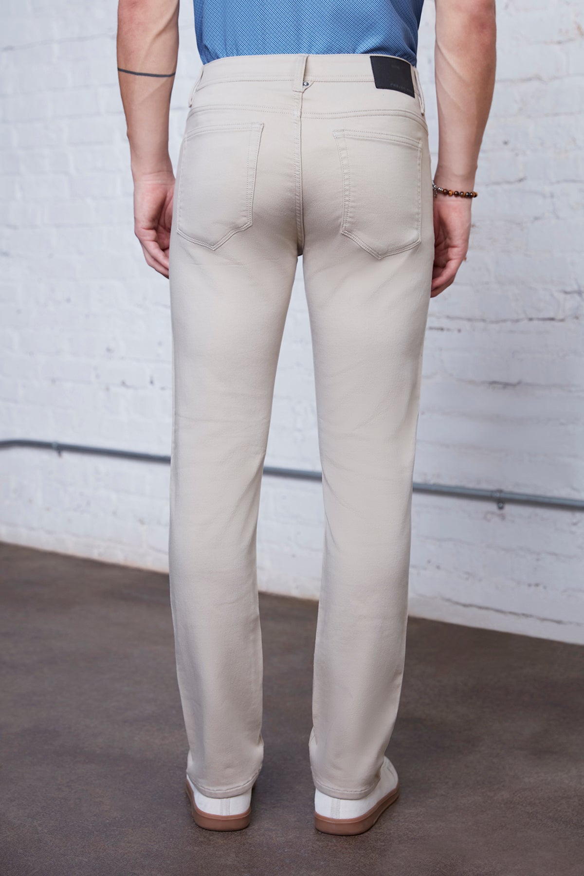 Mens Sand Straight Leg Pants