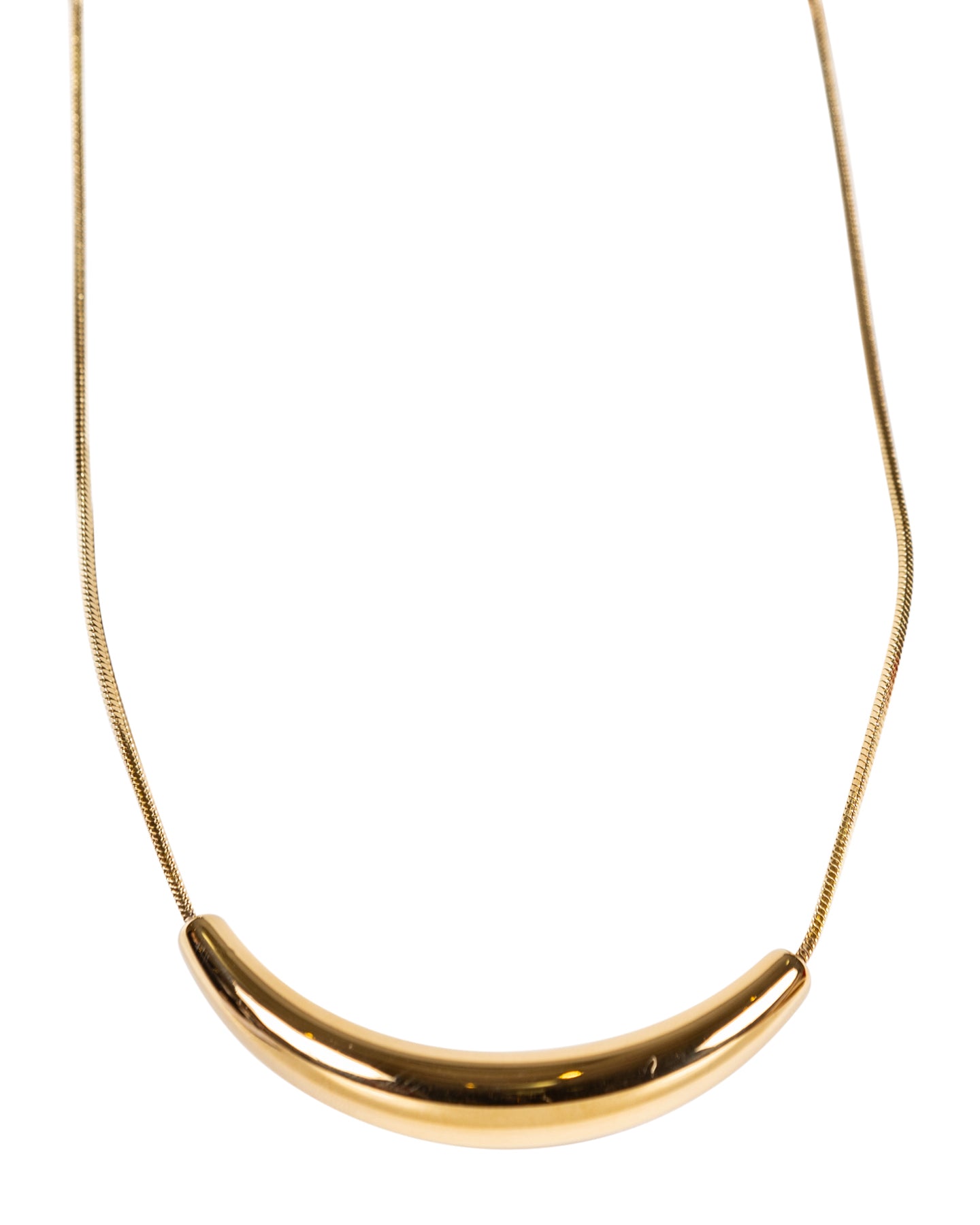 Golden Crescent Necklace