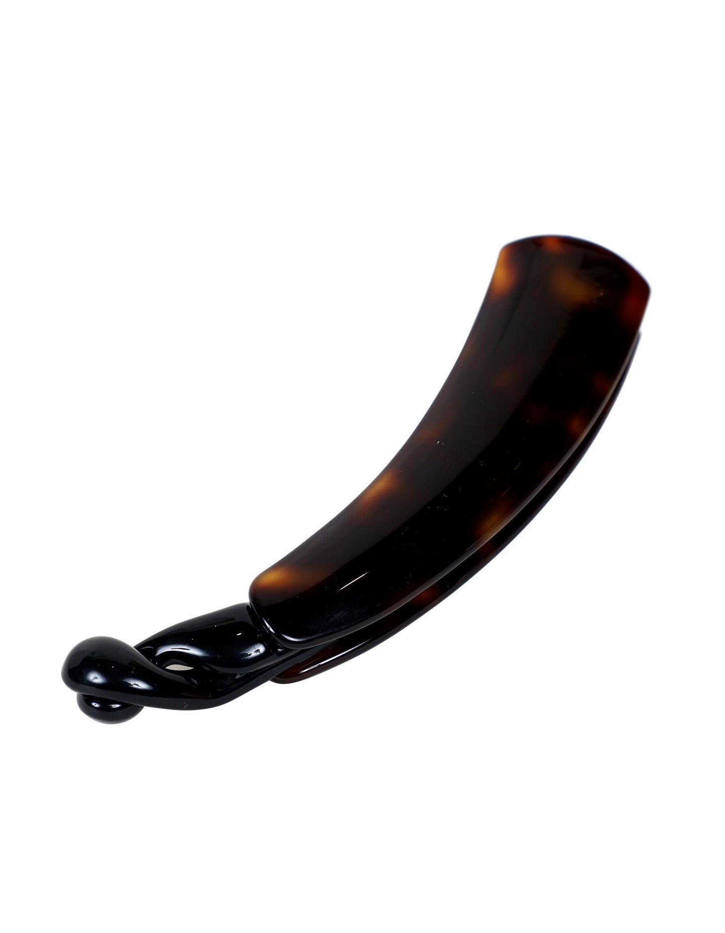 Brown Tortoise Shell Banana Clip (11cm)