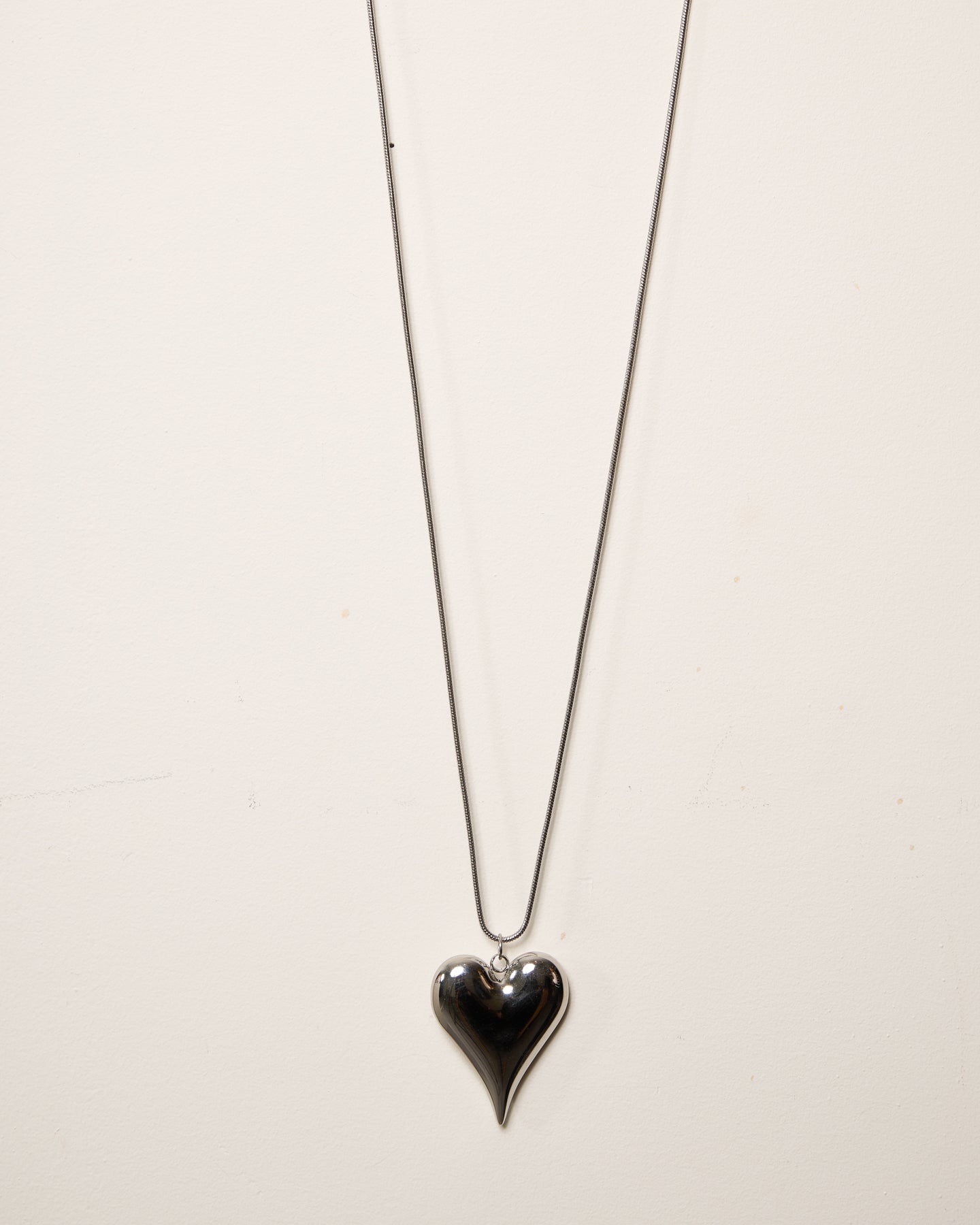 Silver Heart Bubble Necklace