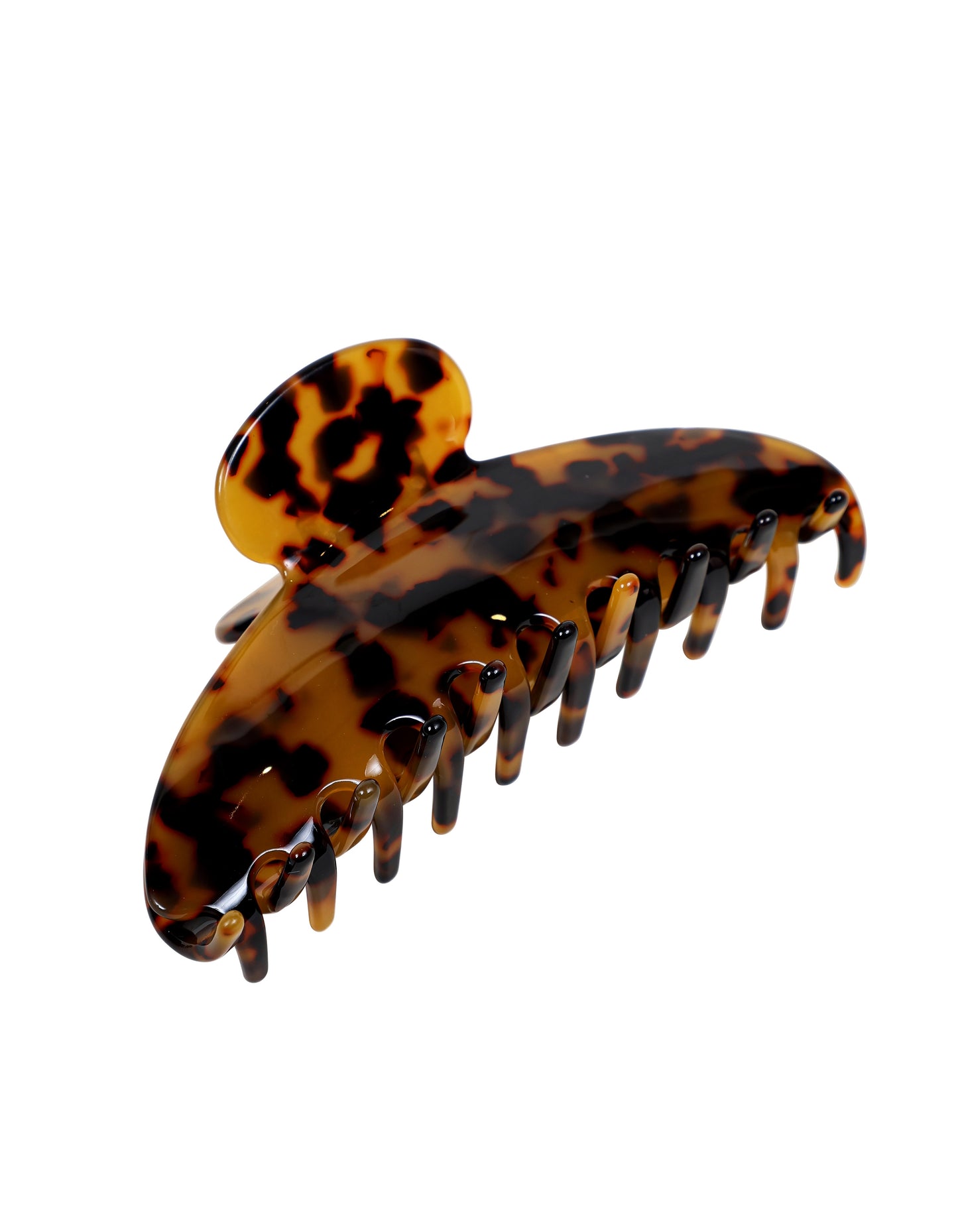 Camel Tortoise Shell Curved Claw Clip (12cm)