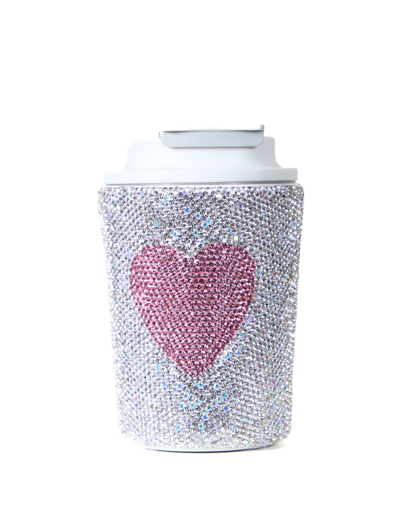 Swarovski Pink Heart Travel Mug
