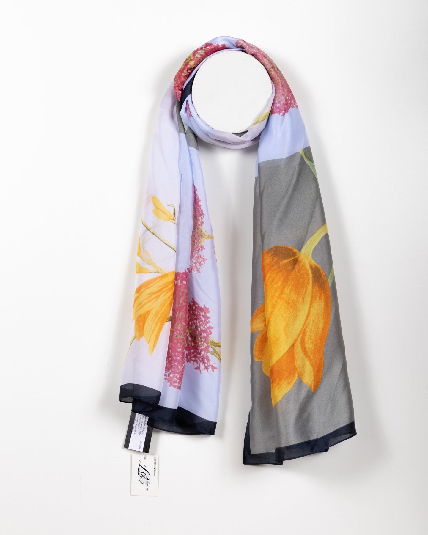 Golden Bloom Semi-Sheer Scarf