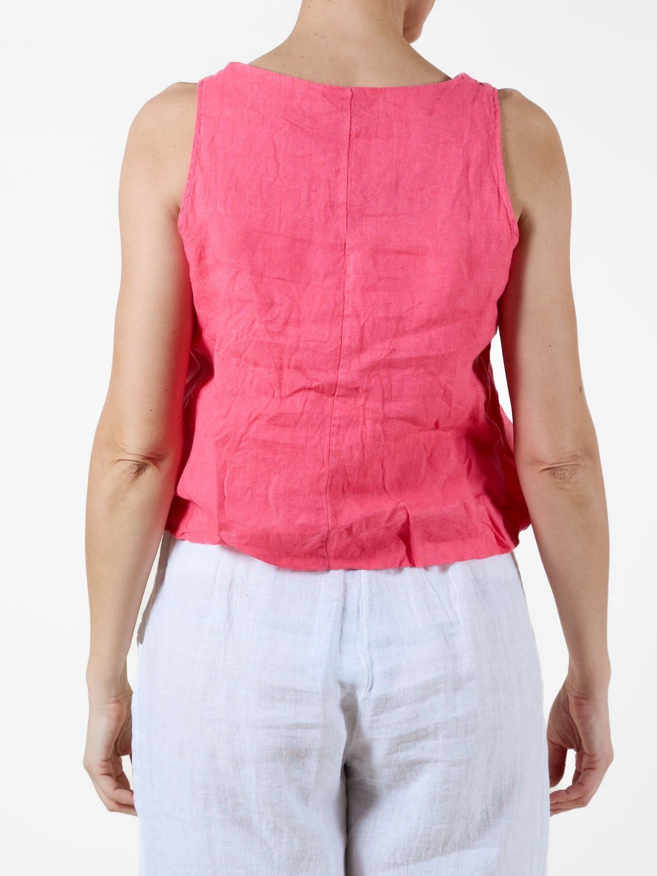 Cherry Sleeveless Blouson Top