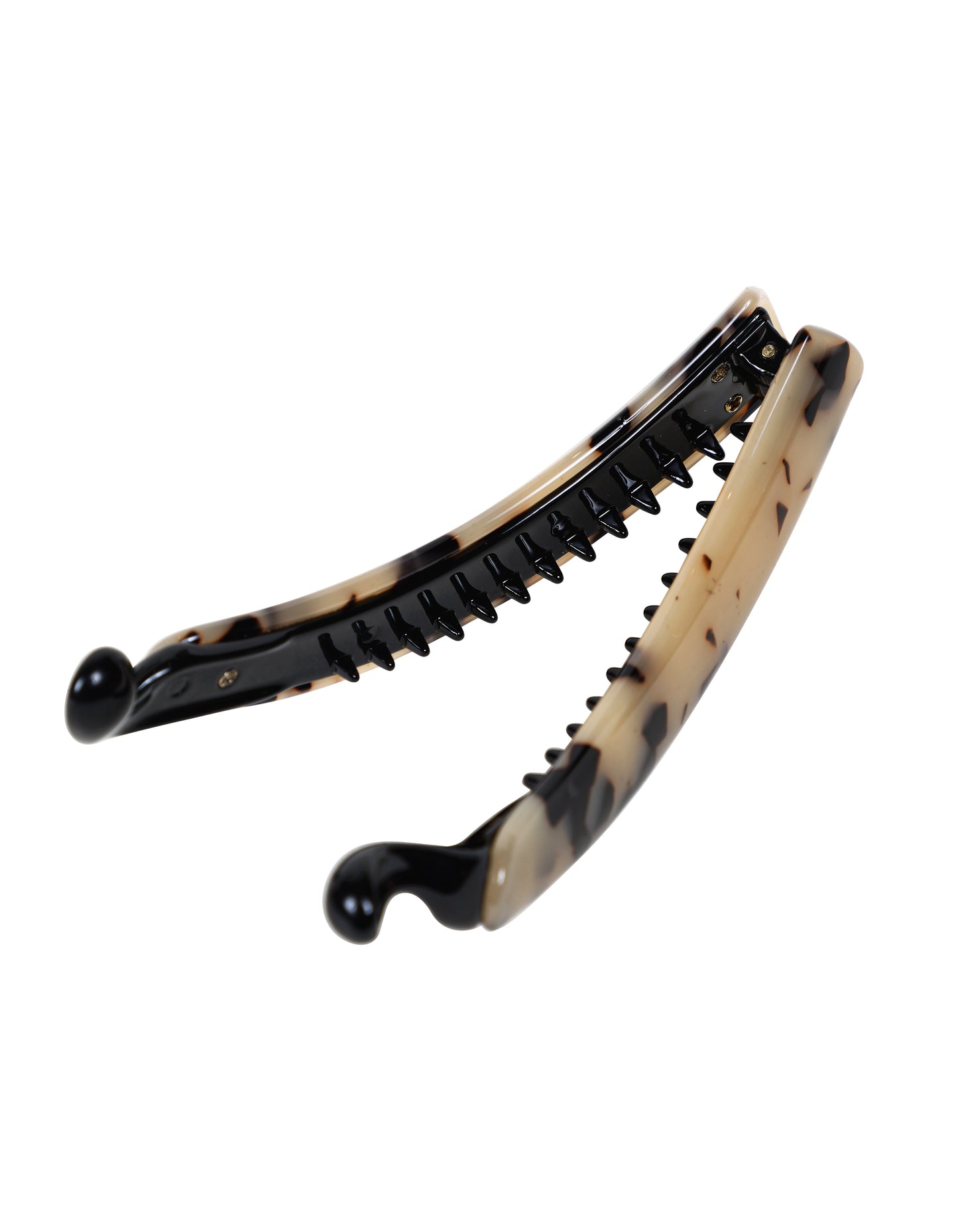 Beige Tortoise Shell Banana Hair Clip (13 cm)