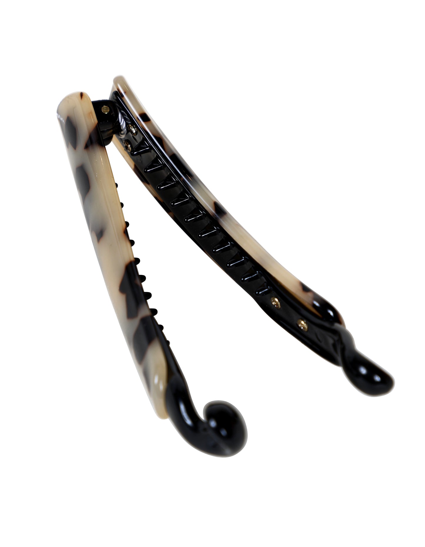 Beige Tortoise Shell Banana Clip (11cm)