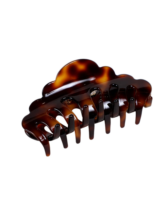 Tortoise Shell Hair Clip 8-9cm Brown