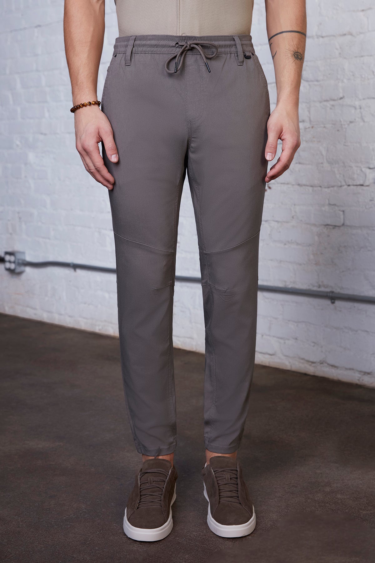 Mens Moss Drawstring Jogger Pant