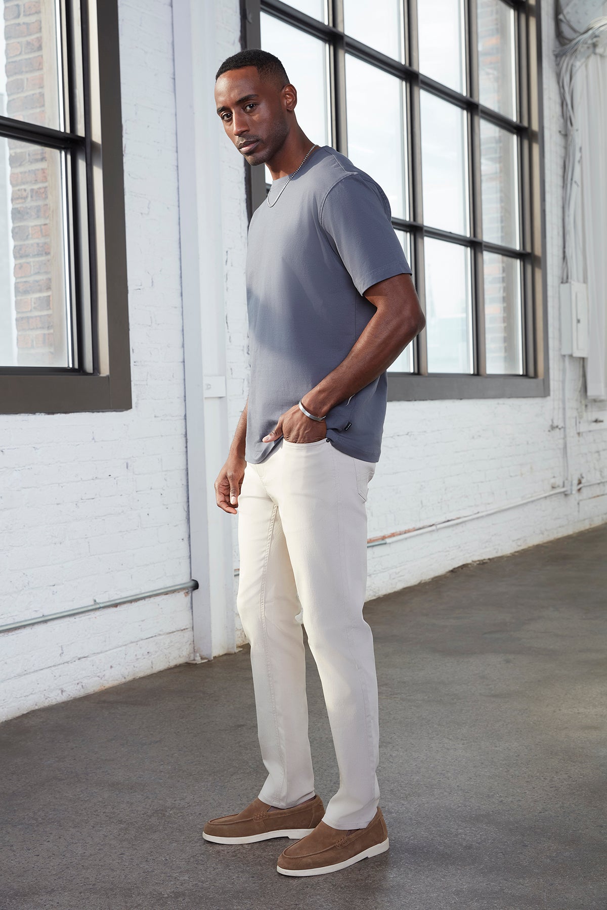 Mens Grey Classic Fit T-Shirt