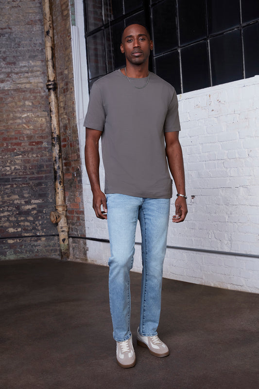 Mens Lite Denim Straight Leg Jeans