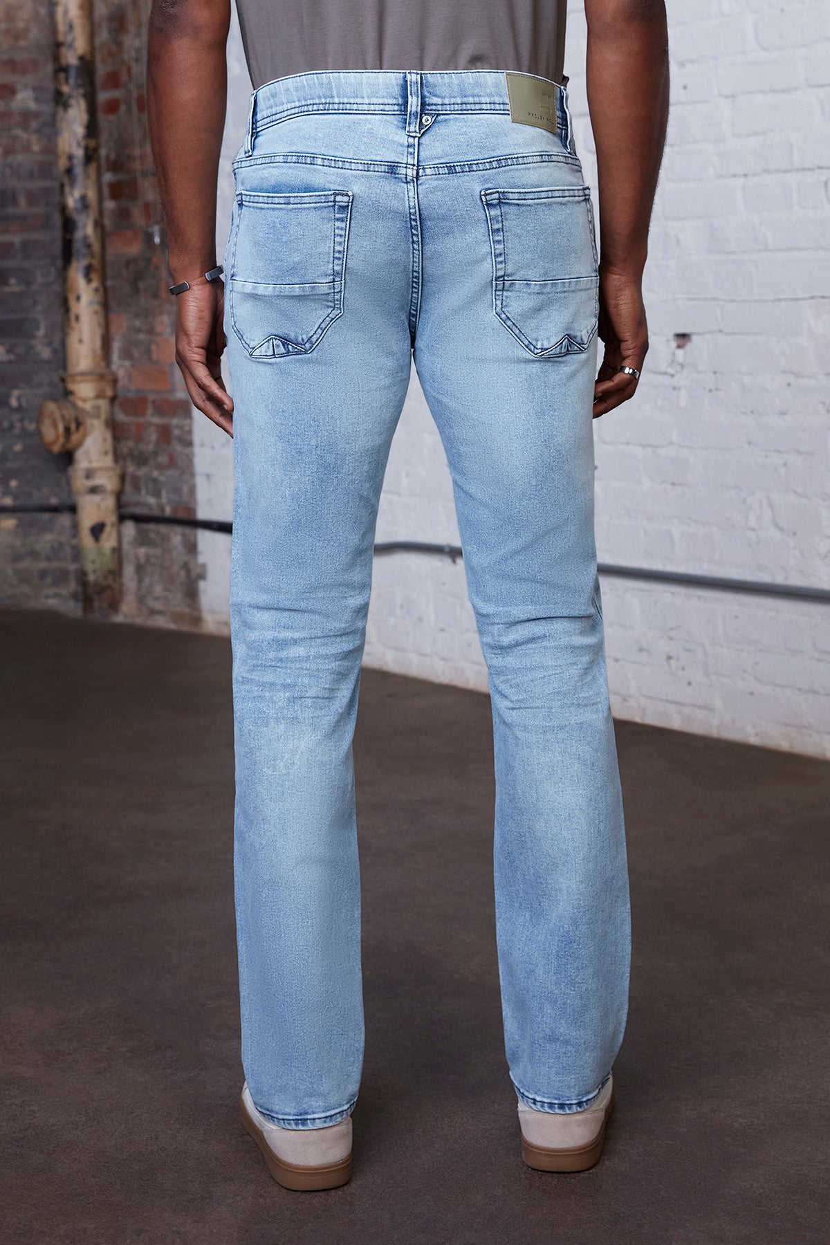 Mens Lite Denim Straight Leg Jeans