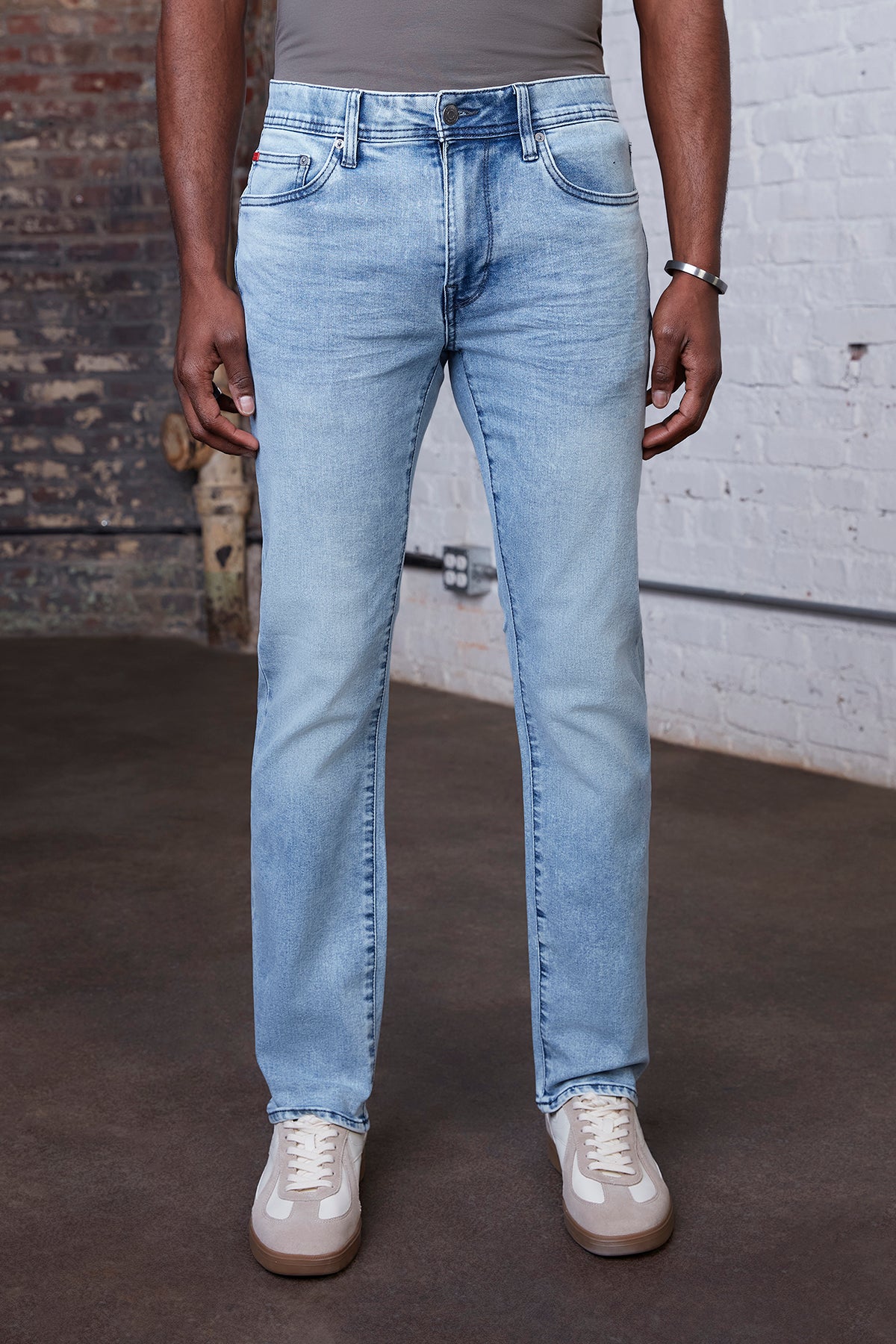 Mens Lite Denim Straight Leg Jeans