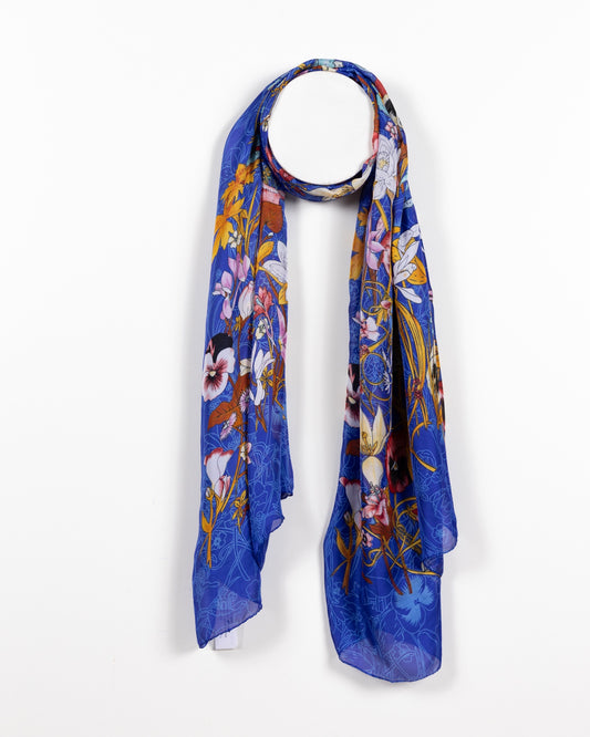 Royal Bloom Semi-Sheer Scarf