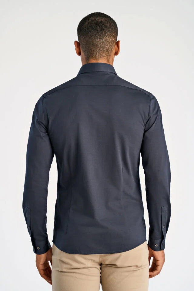 Men's Midnight Long Sleeve Business Shirt