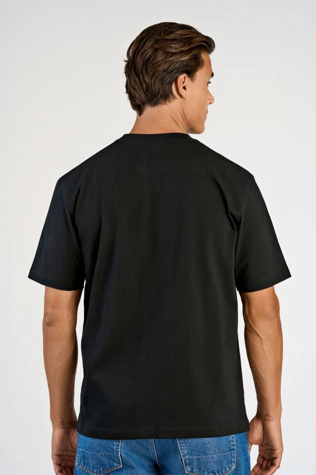 Men's Black Oversize Fit T-Shirt