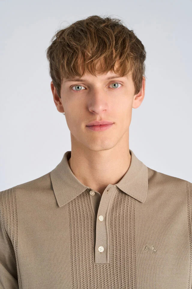 Men's Sand Relaxed Fit Polo Shirt
