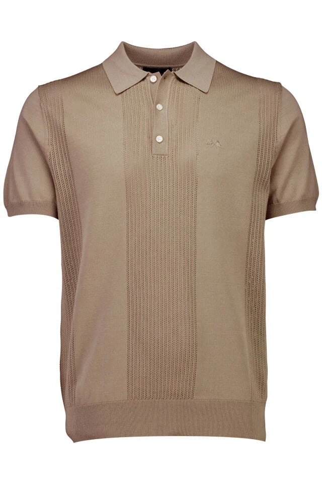 Men's Sand Relaxed Fit Polo Shirt