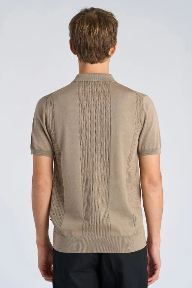 Men's Sand Relaxed Fit Polo Shirt
