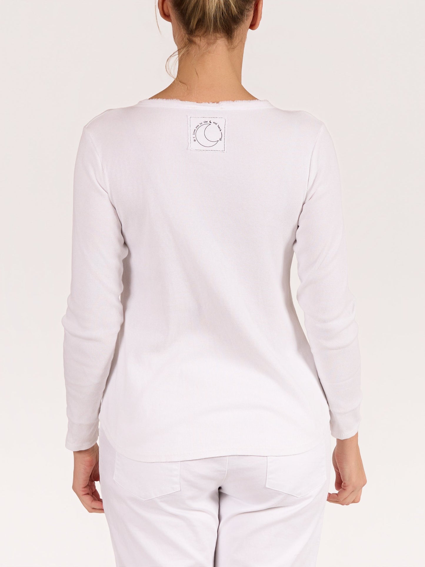 White V Neck Soft Pullover