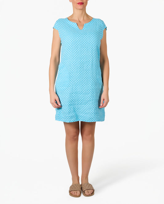 Tiffany Mini Polka Dot Cap Sleeve Dress