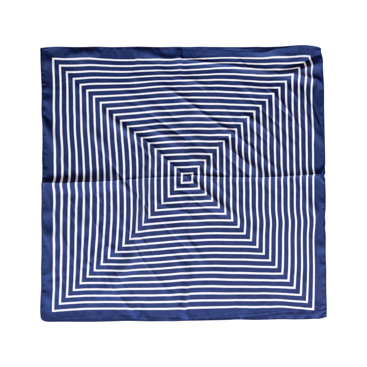 Navy Nautical Stripes Decorative Square Scarf