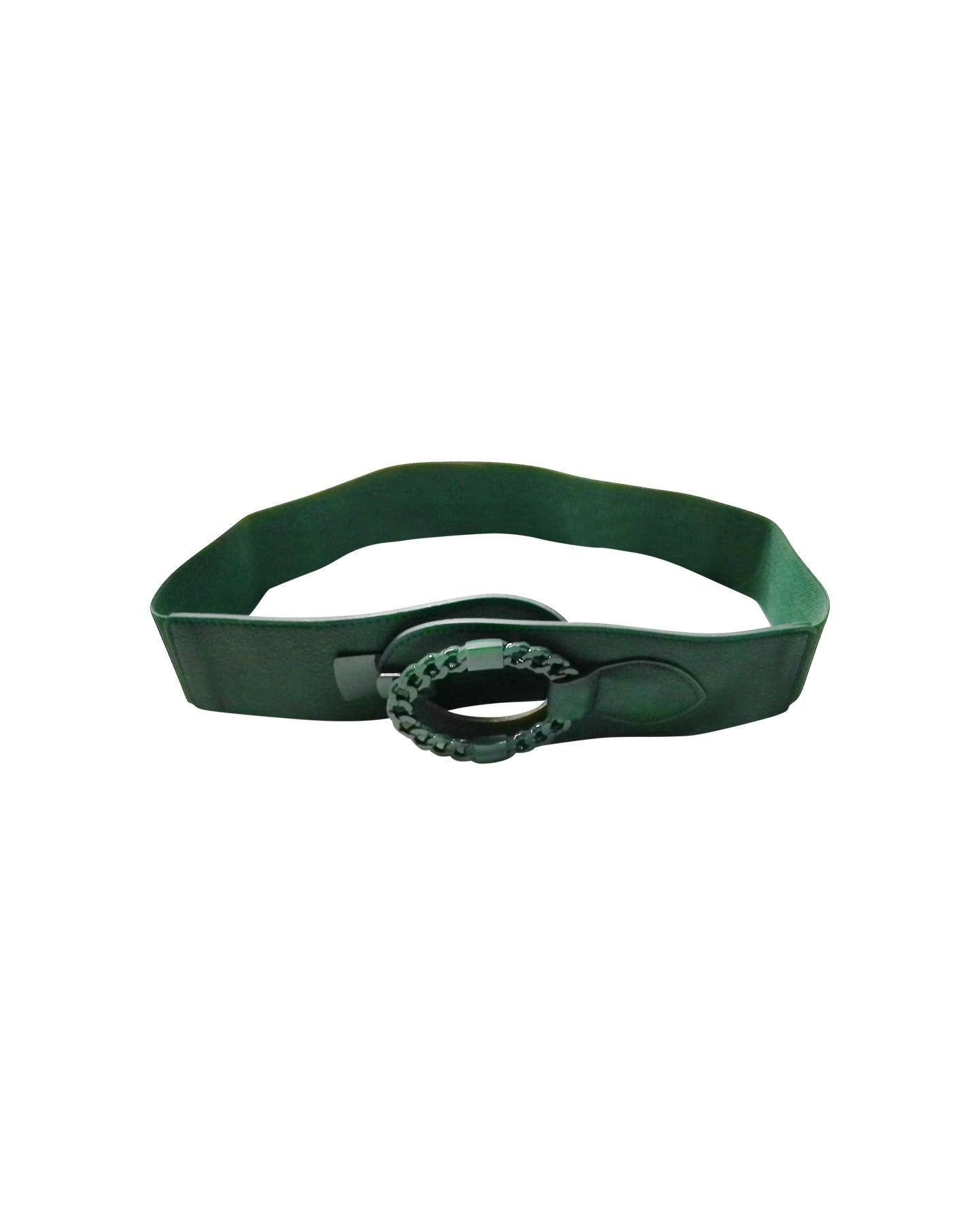 Green Belt with Chain Buckle