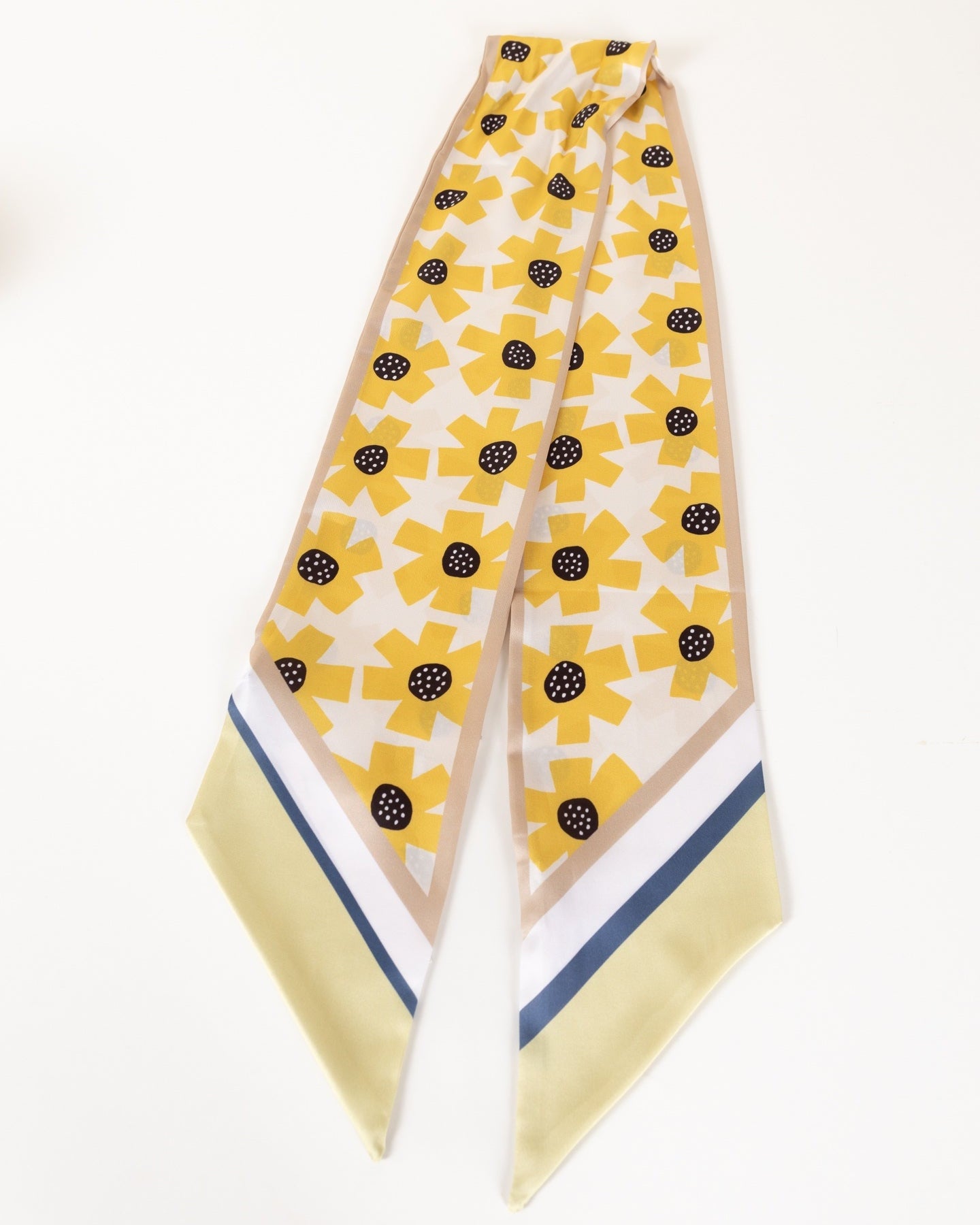 Sunny Bloom Decorative Tie Scarf