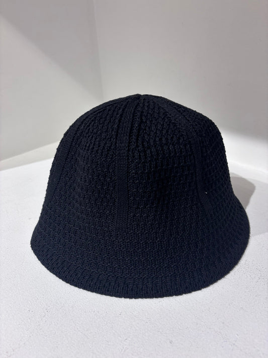 Black Knitted Bucket Hat