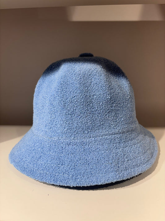 Blue Soft Terry Cloth Bucket Hat