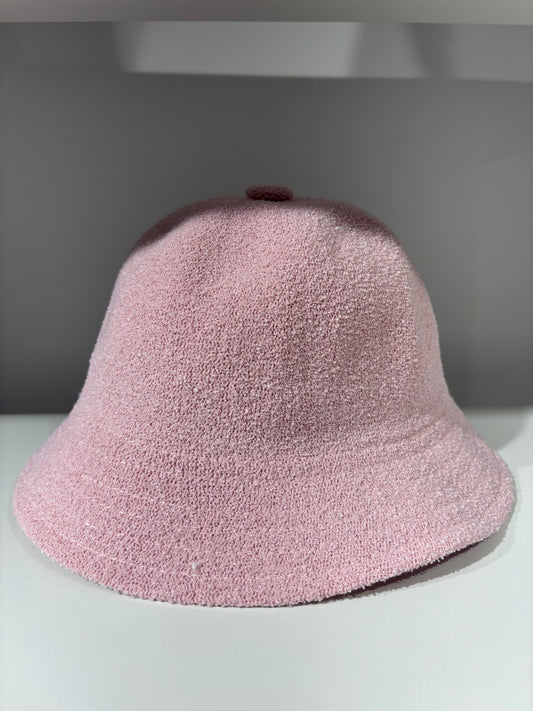 Pink Soft Terry Cloth Bucket Hat
