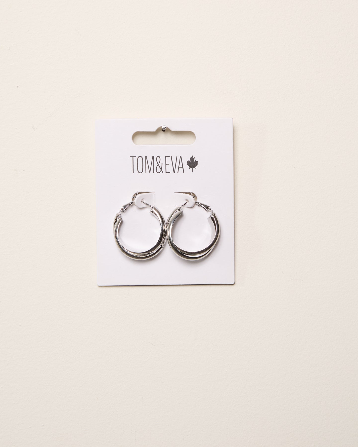 Boucles d’oreilles créoles doubles superposées