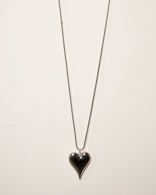Silver Heart Bubble Necklace