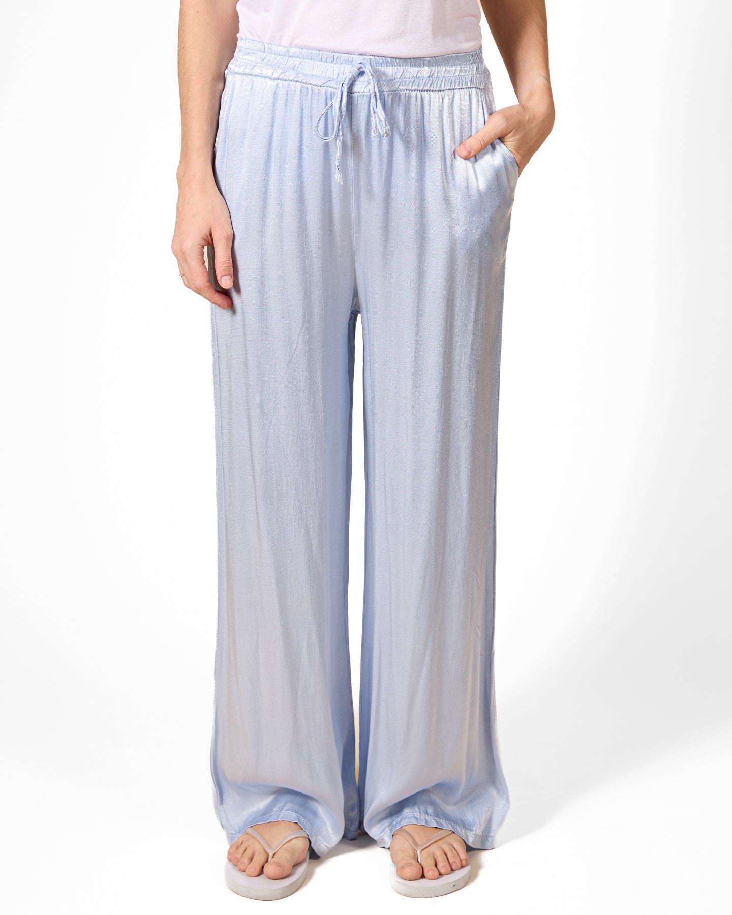 Airy Blue Pull On Pant