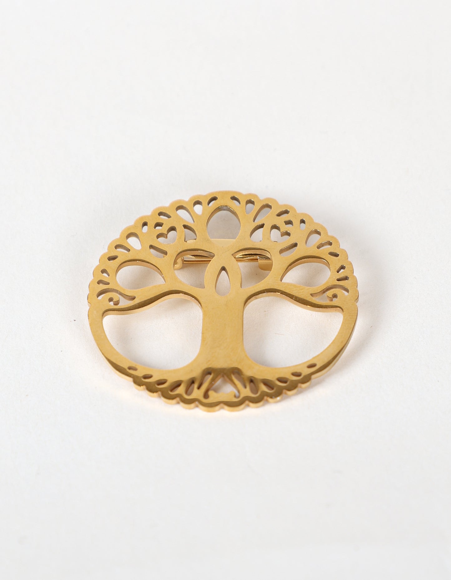 Timeless Tree Brooch in Gold