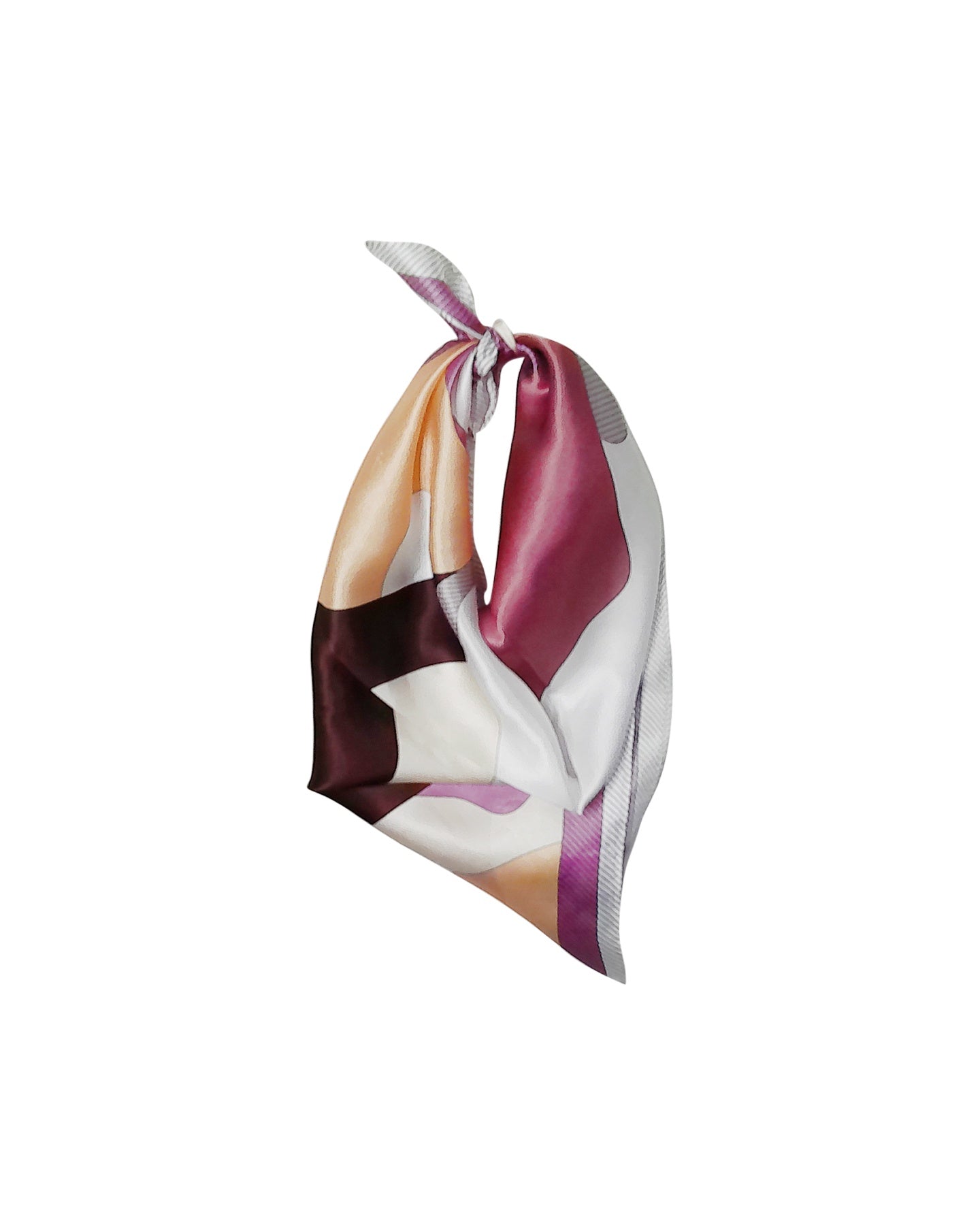 Elegant Feline Design Decorative Silk Scarf