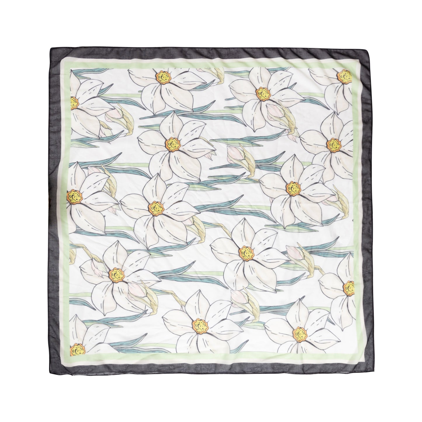 Spring Bloom Decorative Sheer Scarf