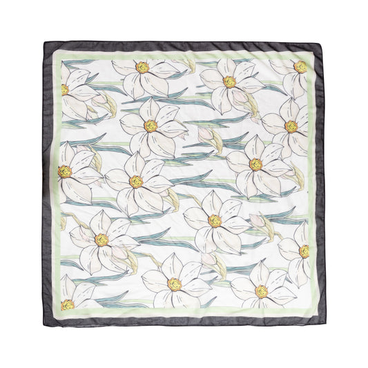 Spring Bloom Decorative Sheer Scarf