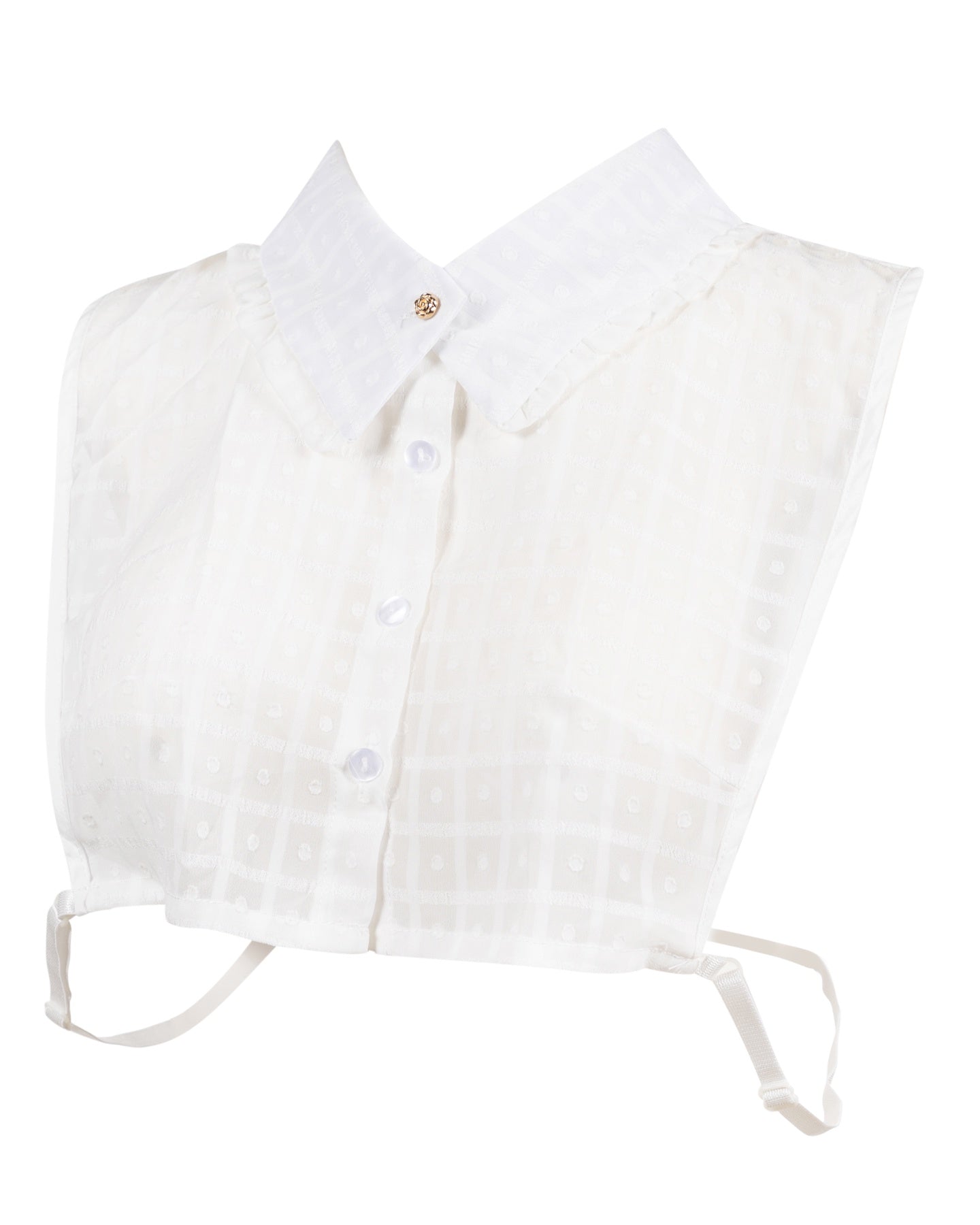 Textured Swiss Dot Collar Dickie