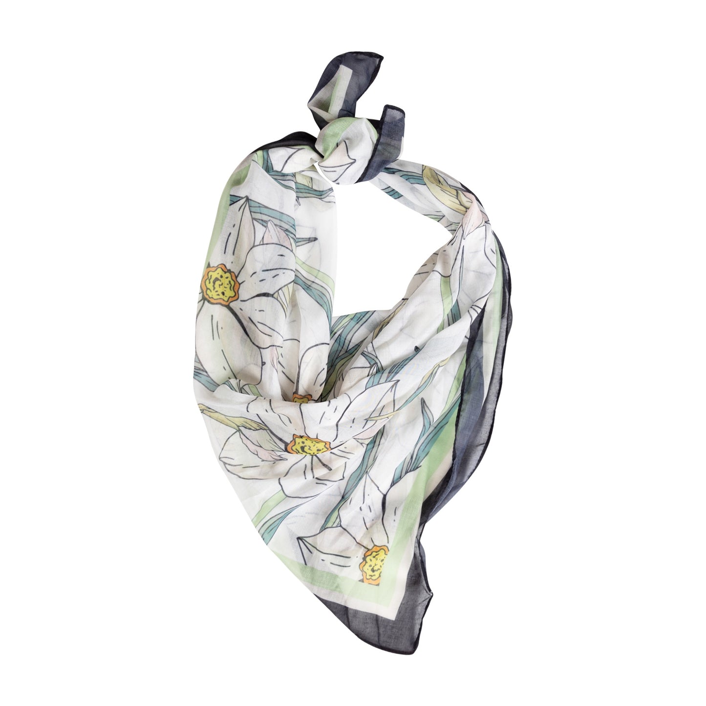 Spring Bloom Decorative Sheer Scarf