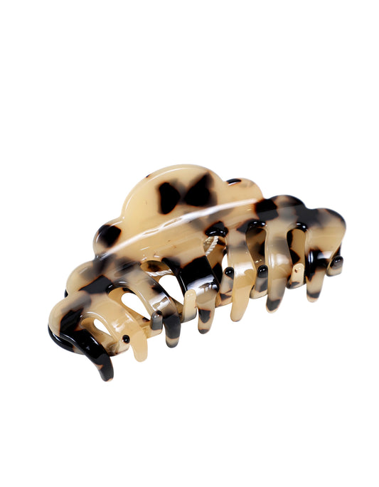 Tortoise Shell Hair Clip 8-9cm Beige