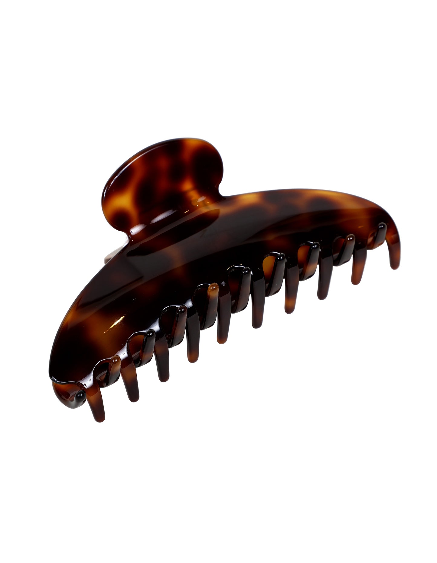 Brown Tortoise Shell Curved Claw Clip (12cm)