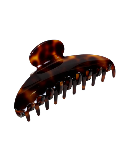 Brown Tortoise Shell Curved Claw Clip (12cm)