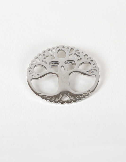 Timeless Tree Brooch in Silver