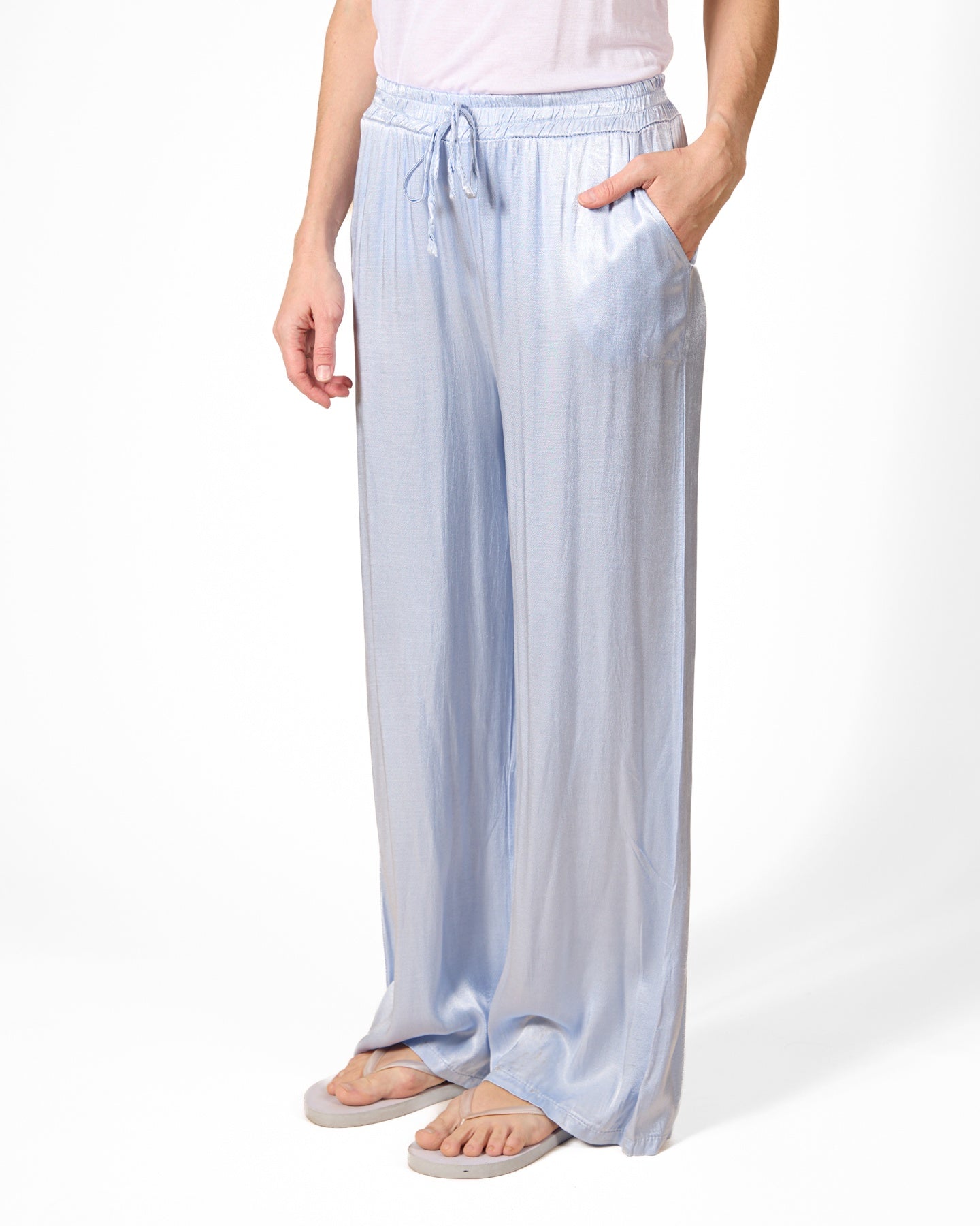 Airy Blue Pull On Pant