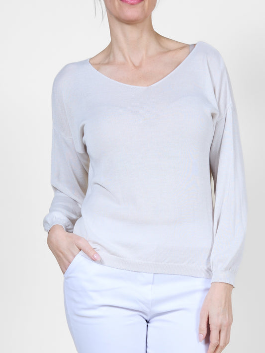 Sand Long Sleeve Knit Long Sleeve