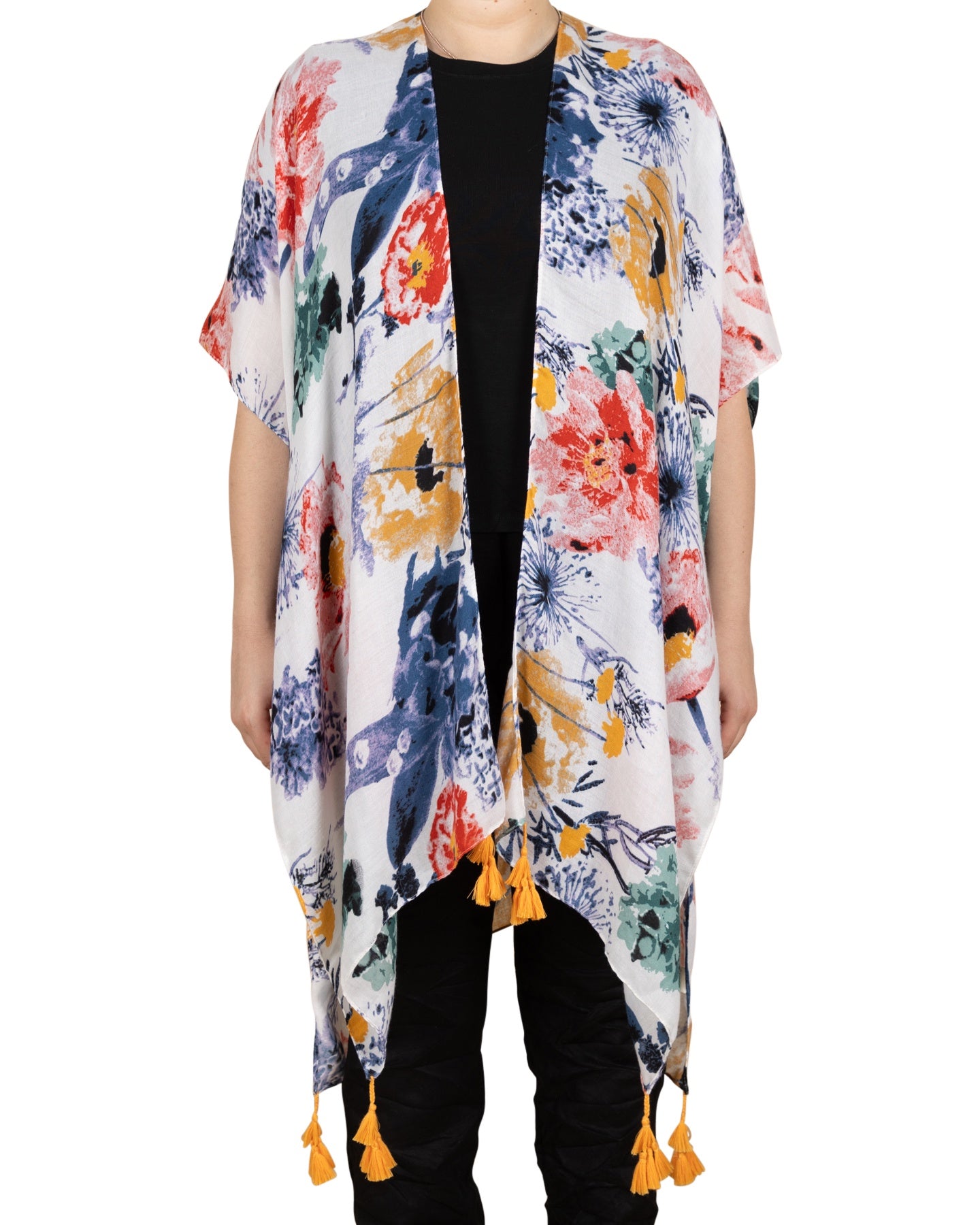 Floral Watercolor Kimono