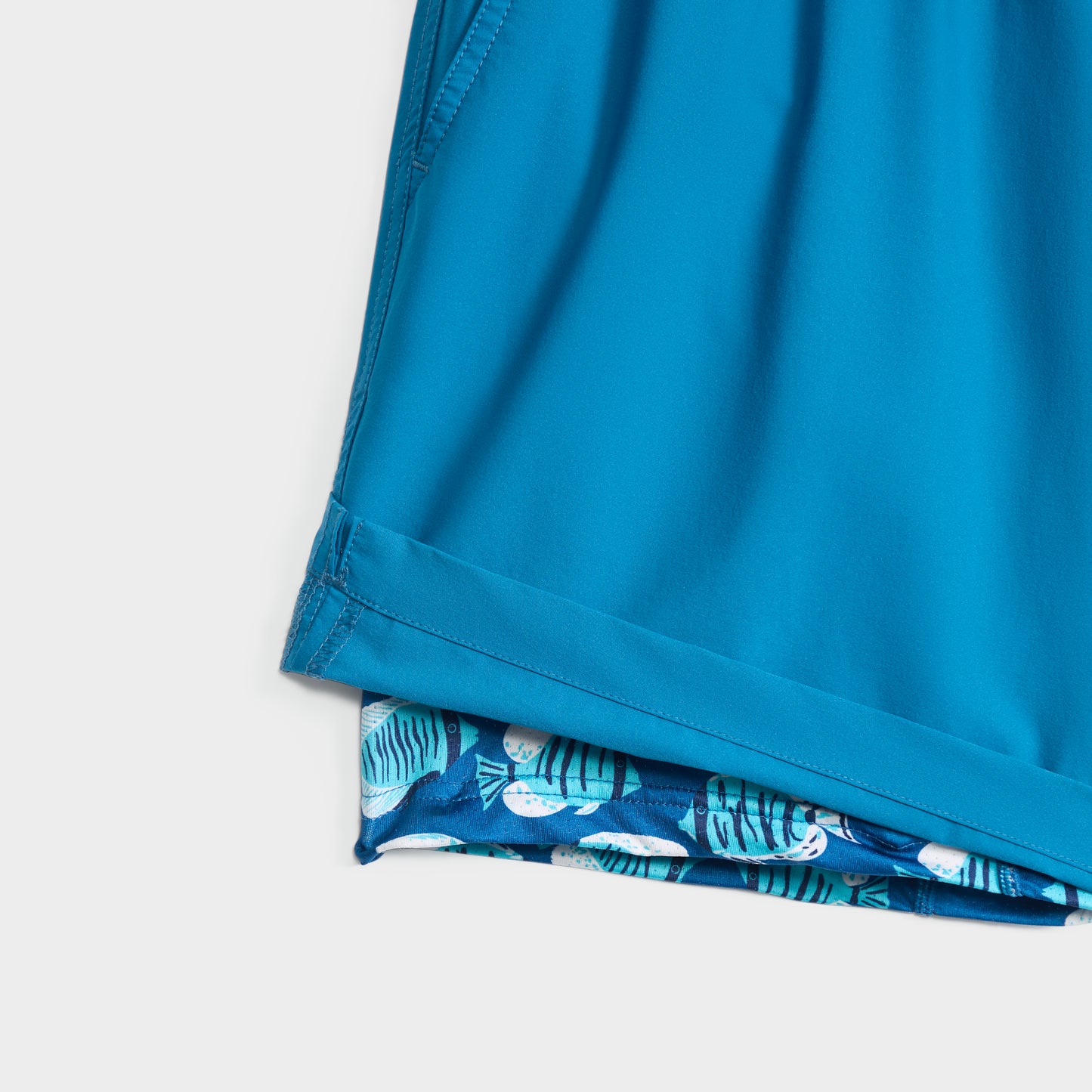 Men's Blue Keep It Tight 6" Classic Swim Short with Compression Liner