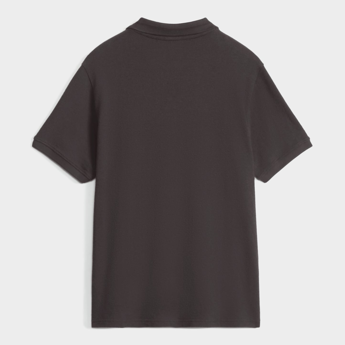 Men's Charcoal Linen Blend Short Sleeve Polo