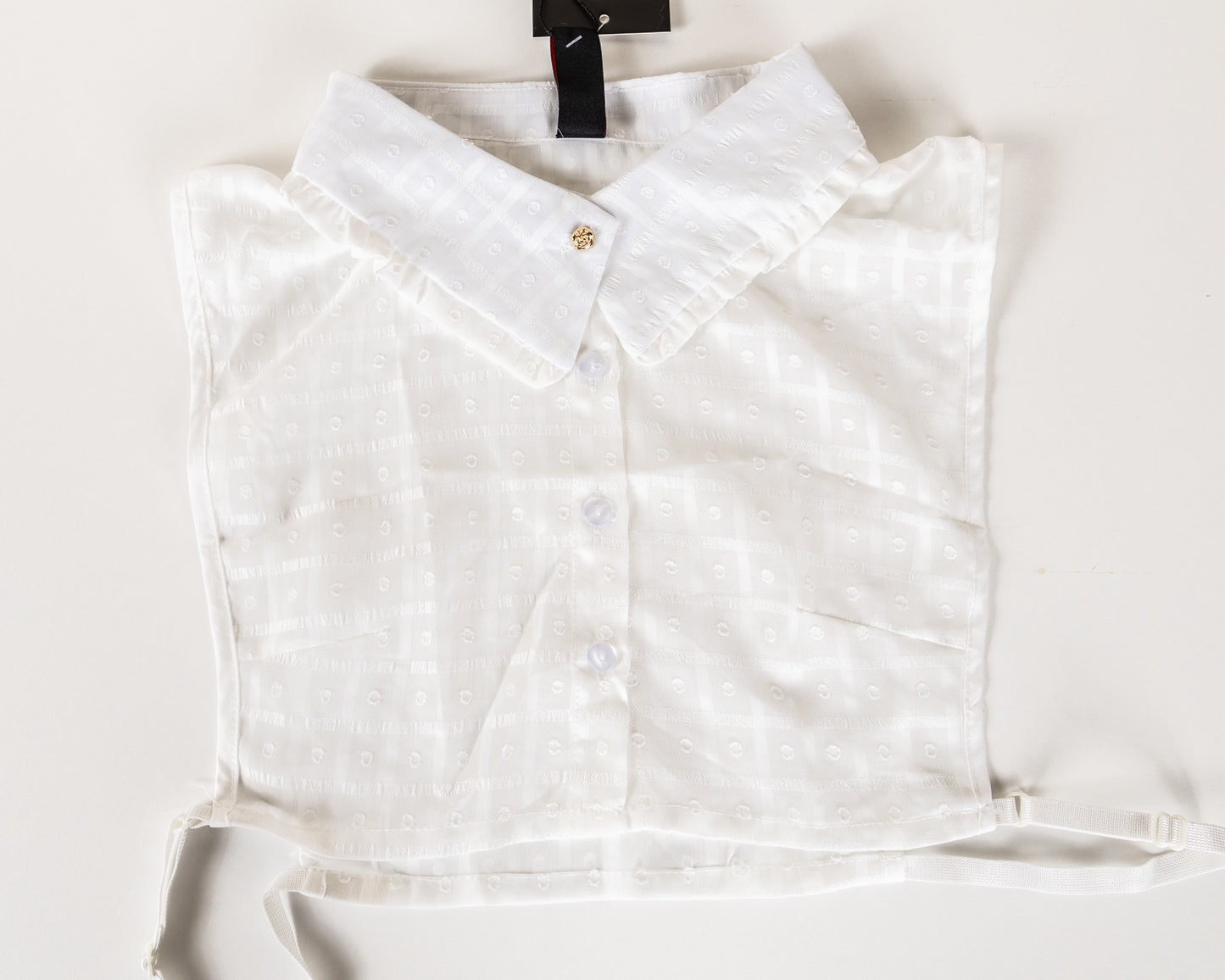 Textured Swiss Dot Collar Dickie