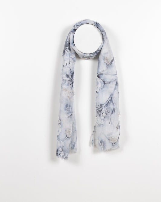 Misty Floral Sheer Scarf